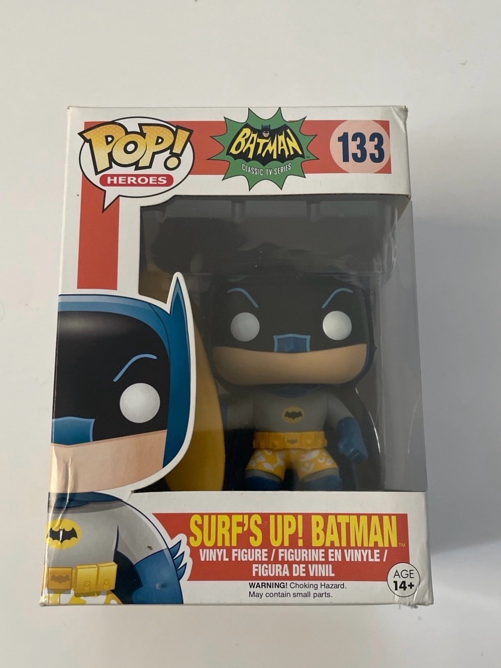 Funko Surf's Up Batman Vinyl Figure - Black, Blue, Yellow